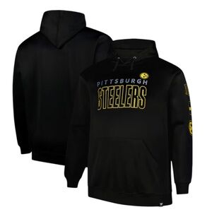 Fanatics Pittsburgh Steelers Black Hooded Fleece Pullover Sweatshirt